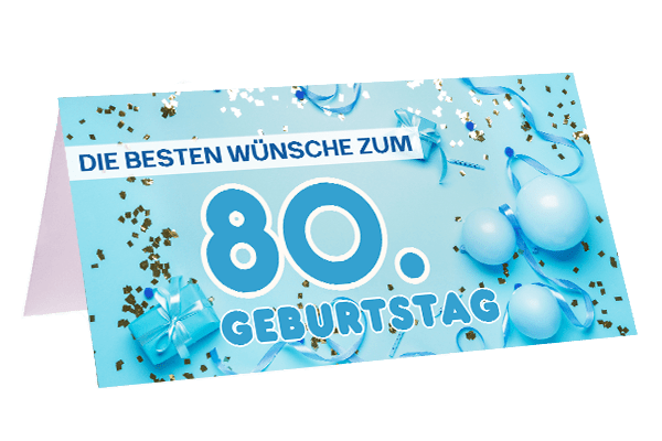 80.Geburtstag - Blume Ideal