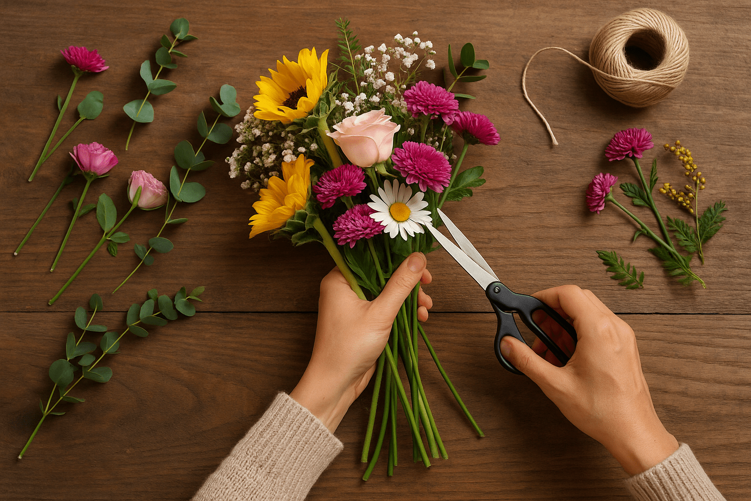 Blumenstrauß selber binden - So gelingt der Blumenstrauß DIY - Blume Ideal