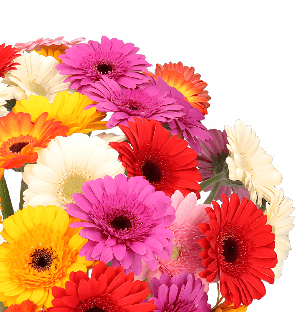 50 Bunte Gerbera - Blume Ideal