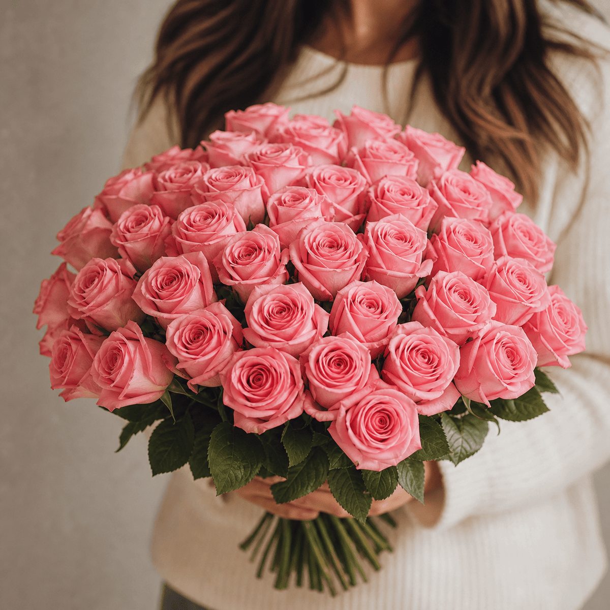 60 pinke Rosen - Blume Ideal