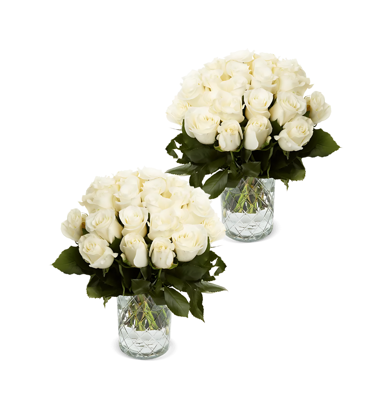 80 witte rozen (2x40 stuks)