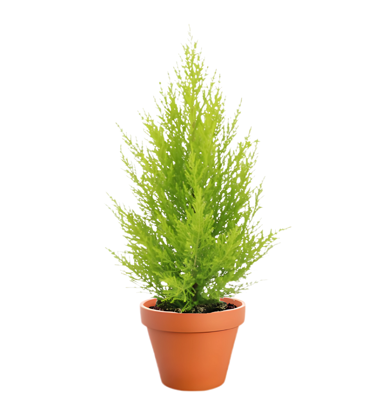 Kamerplantcipres | set van 2 | Goldcrest | ca. 40-50 cm | Ø 12-15 cm pot