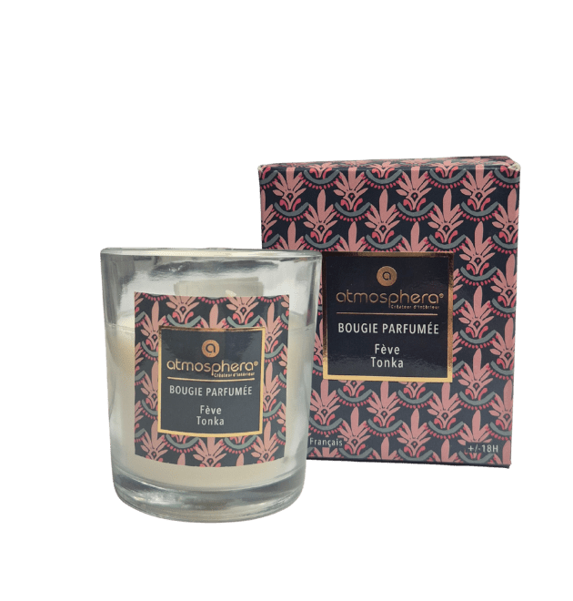 Duftkerze von atmosphera - Tonkabohne - Blume Ideal