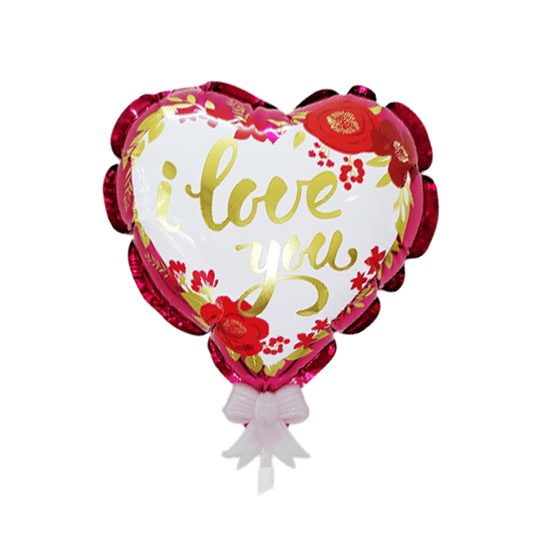 Herzballon rot/weiß - Blume Ideal