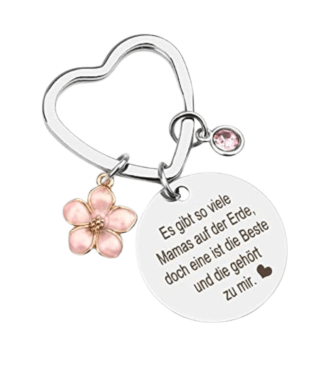 Schlüsselanhänger "Mama" - Blume Ideal